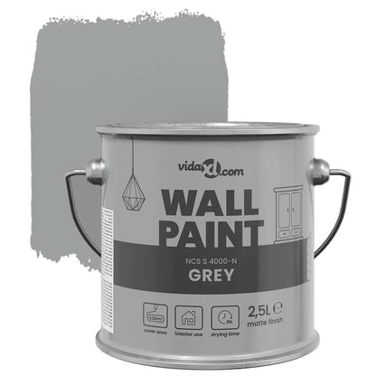 Pittura murale Grigio 2,5 L Stampa da parete