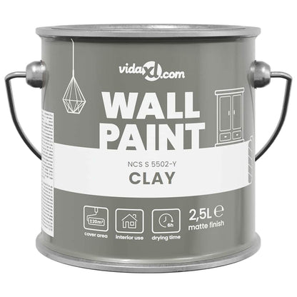 Pittura murale Grigio 2,5 L Stampa da parete