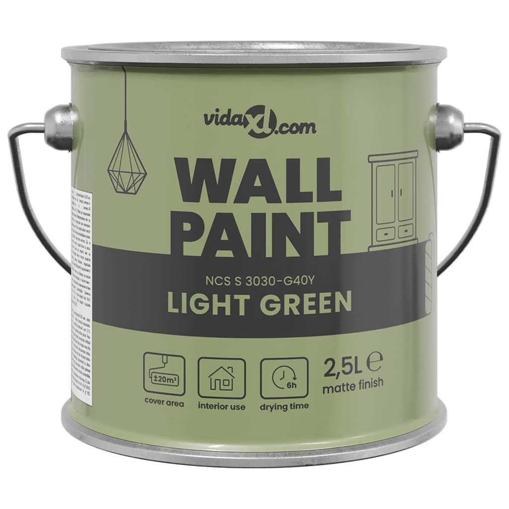 Pittura murale Verde 2,5 L Stampa da parete