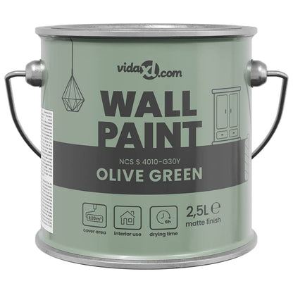 Pittura murale Verde 2,5 L Stampa da parete