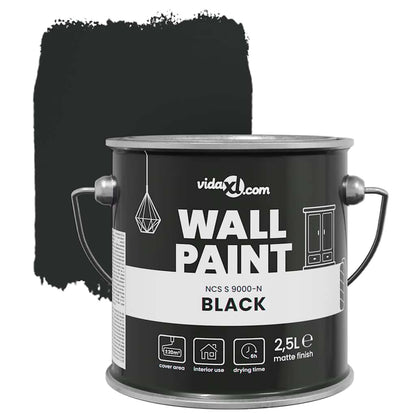 Pittura murale Nero 2,5 L Stampa da parete