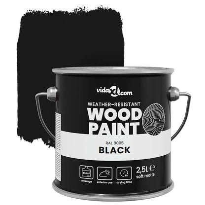 Vernice per legno Nero 2,5 L Stampa da parete