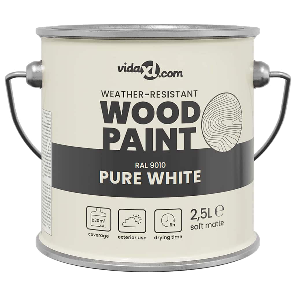 Vernice per legno Bianco 2,5 L Stampa da parete