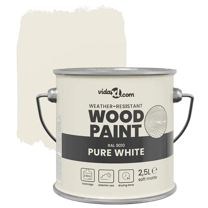 Vernice per legno Bianco 2,5 L Stampa da parete