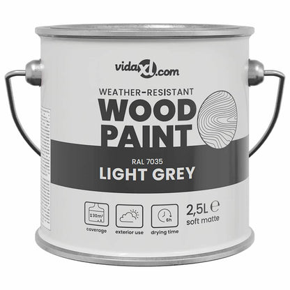 Vernice per legno Grigio 2,5 L Stampa da parete