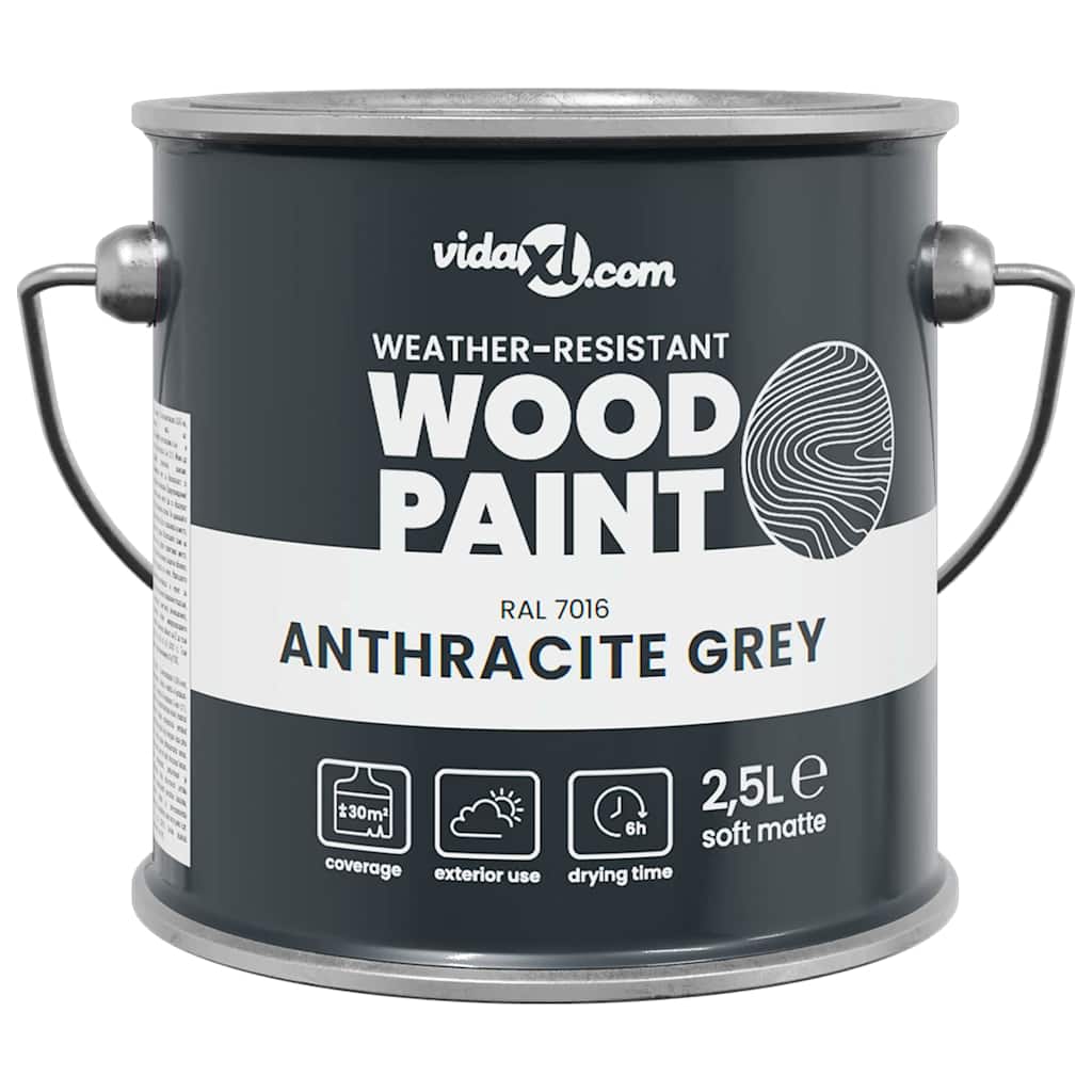 Vernice per legno Grigio 2,5 L Stampa da parete