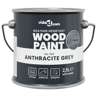 Vernice per legno Grigio 2,5 L Stampa da parete