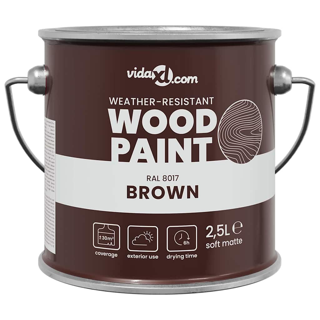 Vernice per legno Marrone 2,5 L Stampa da parete