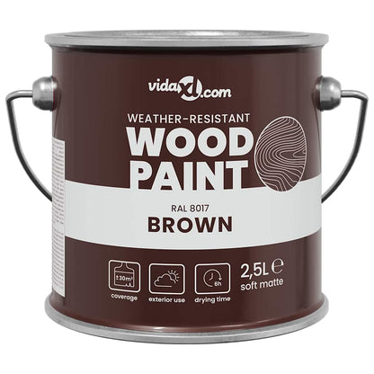Vernice per legno Marrone 2,5 L Stampa da parete