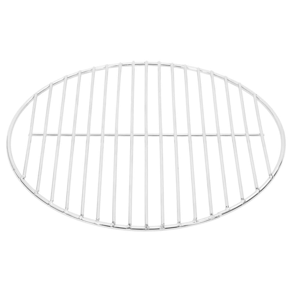 Griglia per Barbecue Rotonda Ã˜34,5 cm Acciaio Inossidabile 304