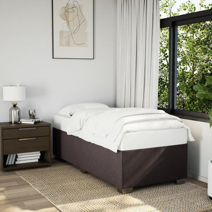 Giroletto senza Materasso Marrone Scuro 80x200 cm Tessuto
