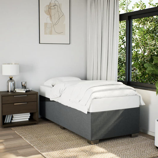 Giroletto senza Materasso Grigio Scuro 90x200 cm Tessuto