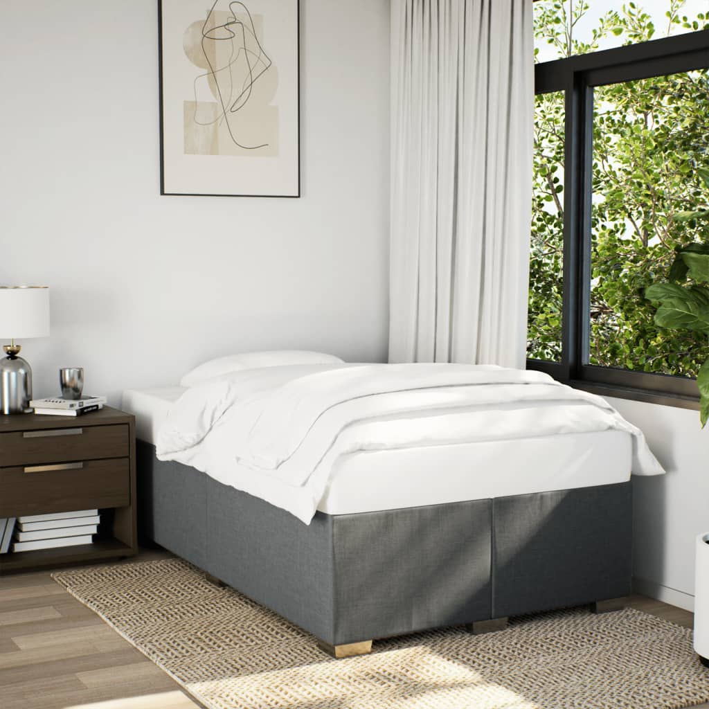 Giroletto senza Materasso Grigio Scuro 120x190 cm in Tessuto