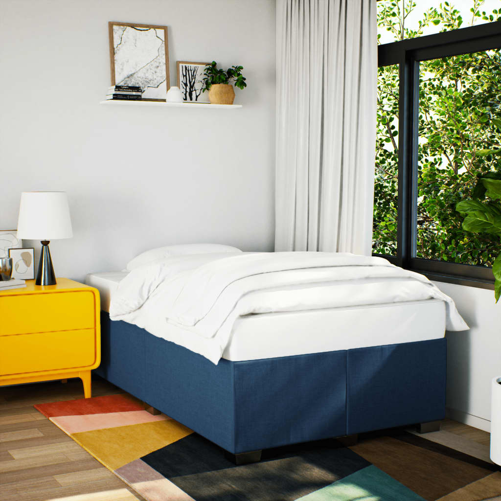 Giroletto senza Materasso Blu 120x200 cm in Tessuto