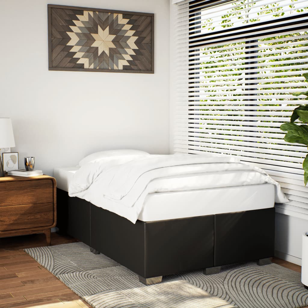 Giroletto senza Materasso Nero 120x190 cm Similpelle