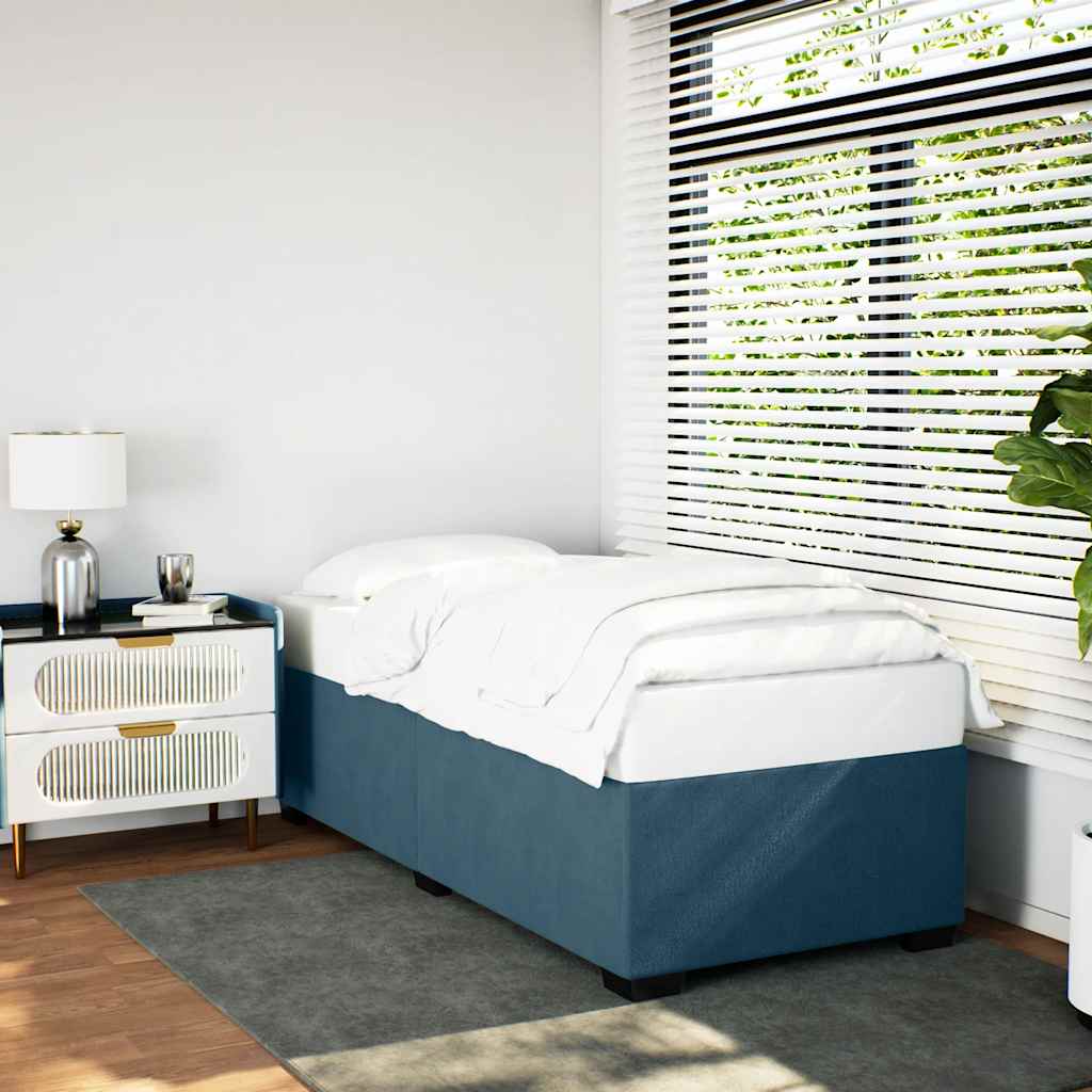 Giroletto Blu 90x190 cm in Velluto