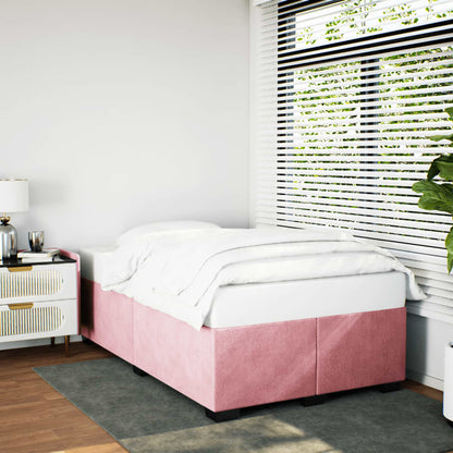 Giroletto senza Materasso Rosa 120x190 cm Velluto