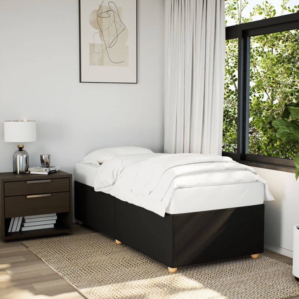 Giroletto senza Materasso Nero 80x200 cm Tessuto