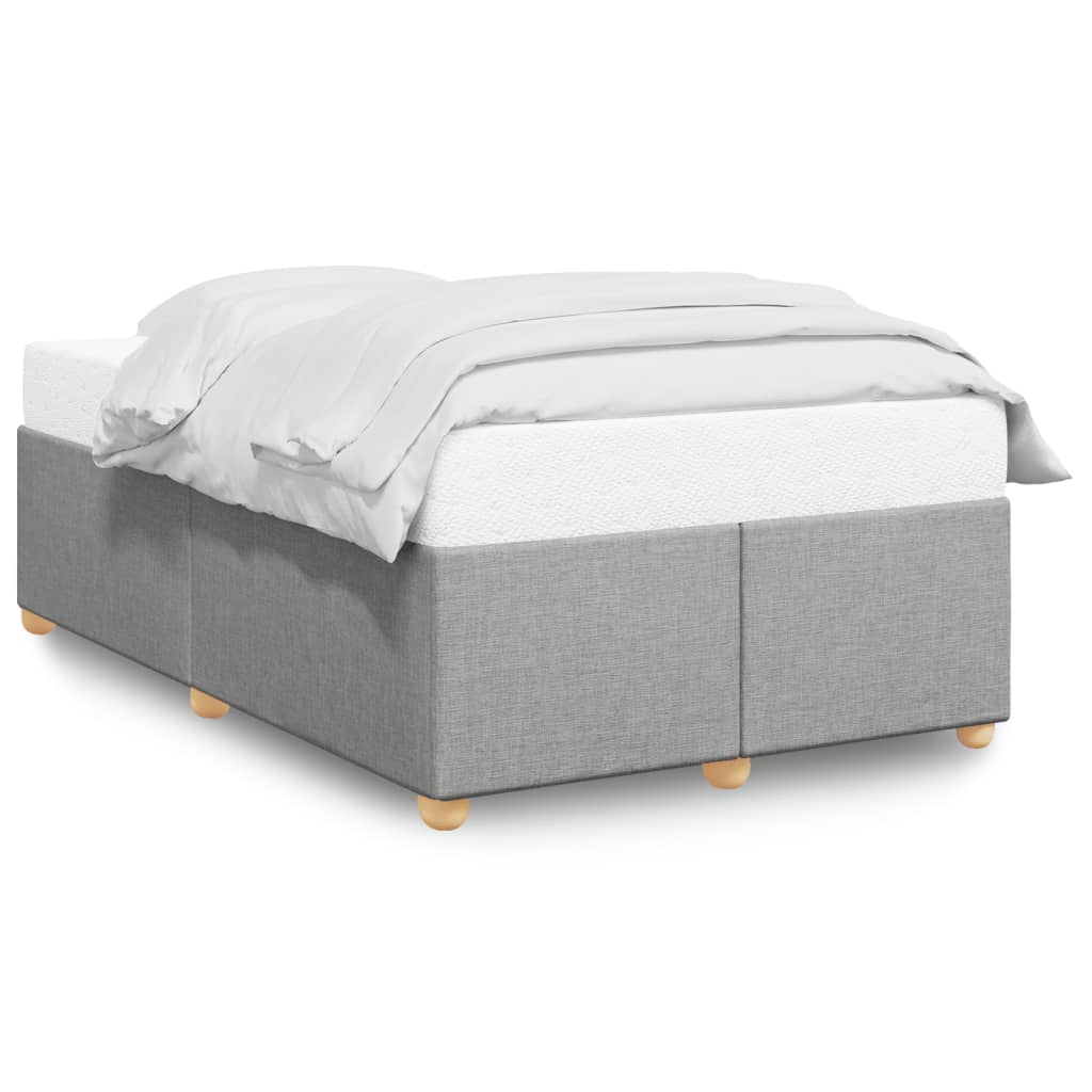 Giroletto senza Materasso Grigio Chiaro 120x190 cm in Tessuto