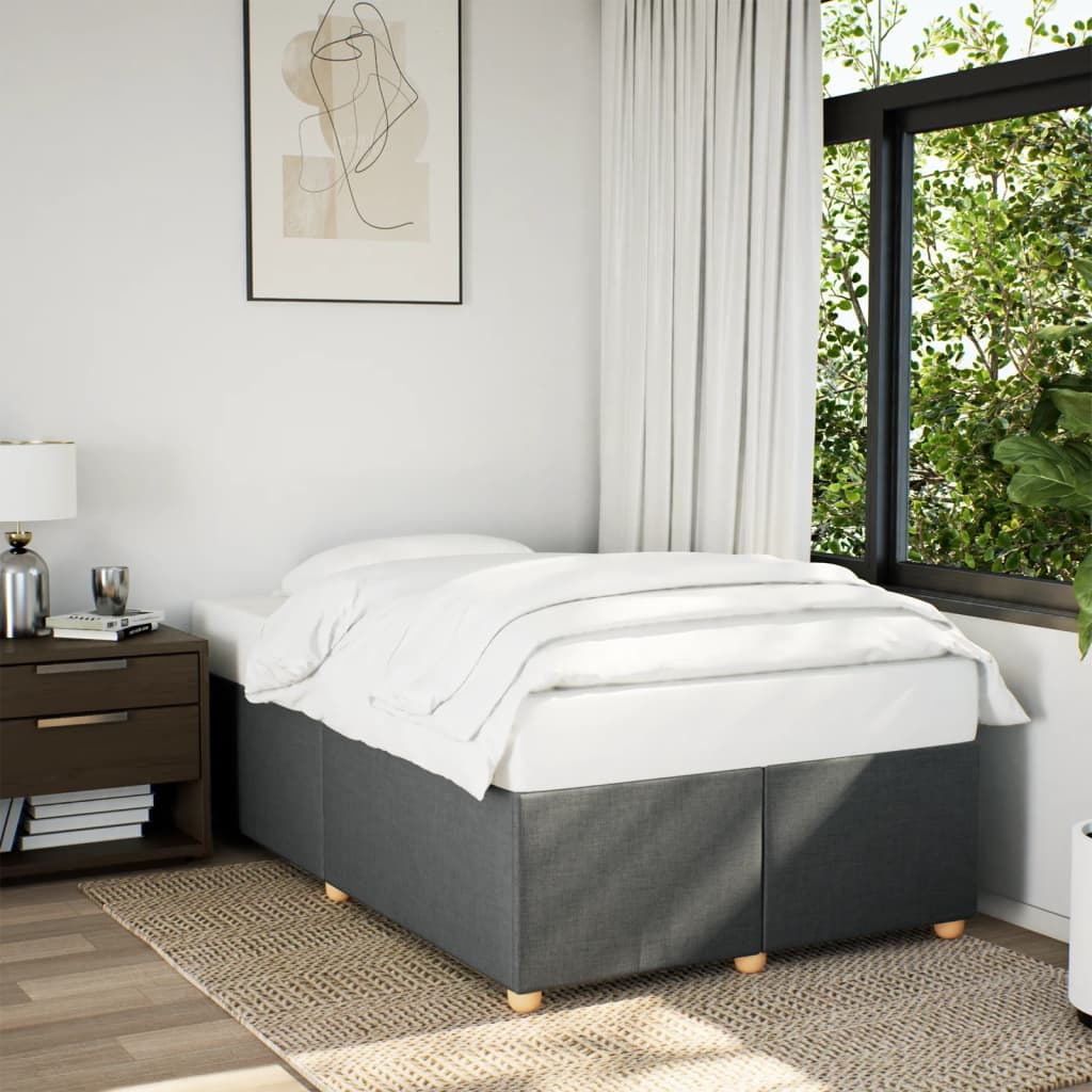 Giroletto senza Materasso Grigio Scuro 120x190 cm in Tessuto
