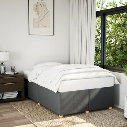 Giroletto senza Materasso Grigio Scuro 120x190 cm in Tessuto