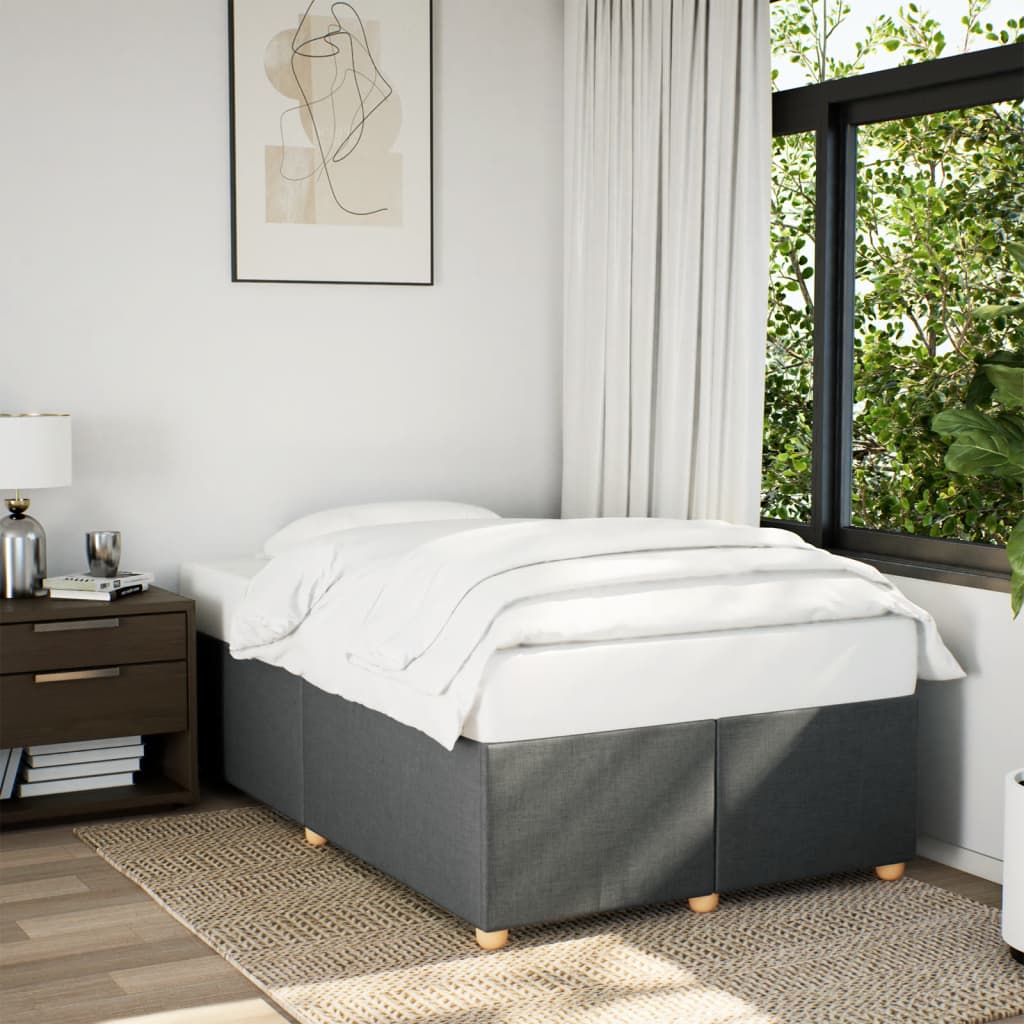 Giroletto senza Materasso Grigio Scuro 120x200 cm Tessuto