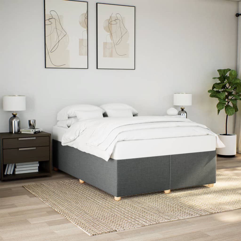 Giroletto senza Materasso Grigio Scuro 160x200 cm Tessuto