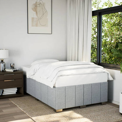 Giroletto senza Materasso Grigio Chiaro 120x190 cm in Tessuto