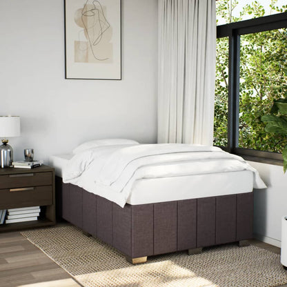 Giroletto senza Materasso Marrone Scuro 80x200 cm in Tessuto