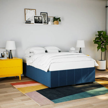 Giroletto senza Materasso Blu 160x200 cm in Tessuto