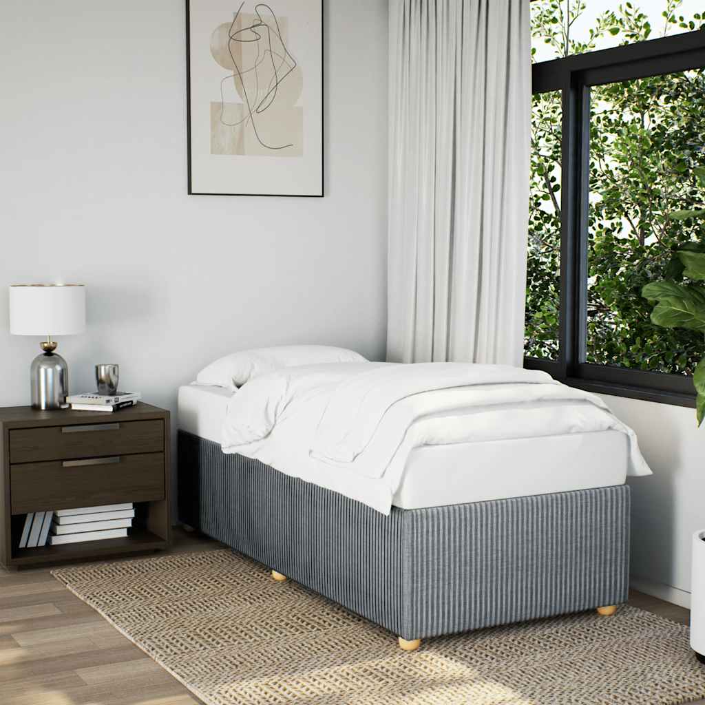 Giroletto senza Materasso Grigio Chiaro 90x200 cm Tessuto