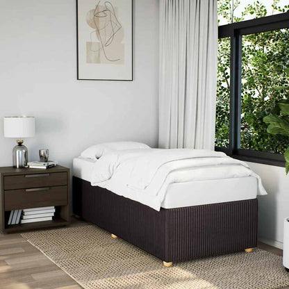 Giroletto senza Materasso Marrone Scuro 90x200 cm Tessuto