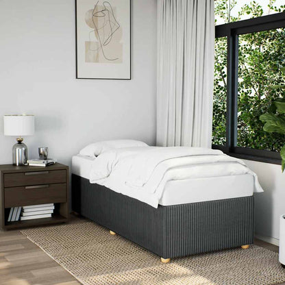 Giroletto senza Materasso Grigio Scuro 100x200 cm Tessuto