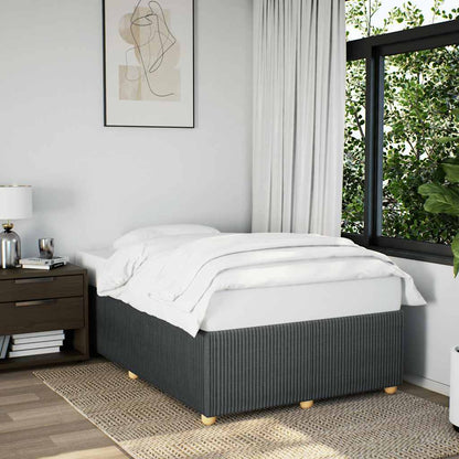 Giroletto senza Materasso Grigio Scuro 120x190 cm in Tessuto