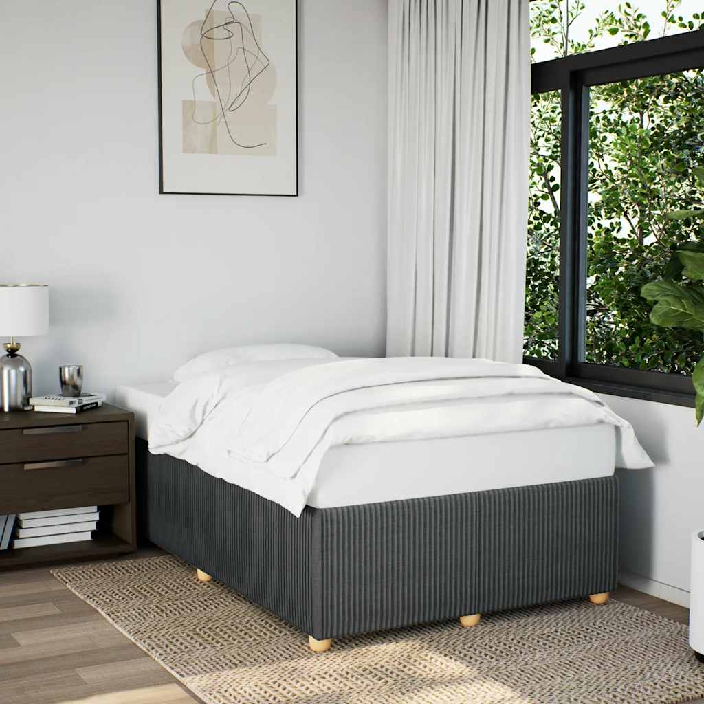 Giroletto senza Materasso Grigio Scuro 120x200 cm Tessuto