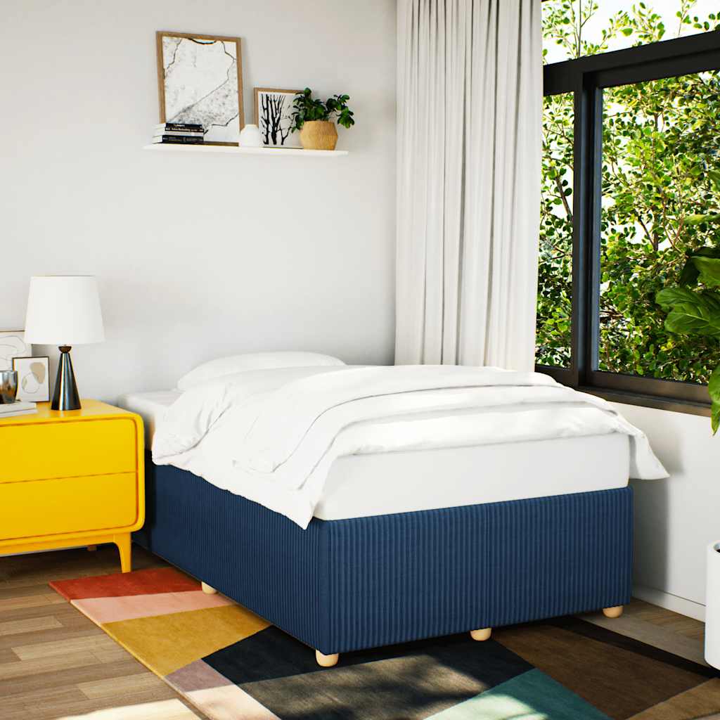 Giroletto senza Materasso Blu 120x200 cm in Tessuto