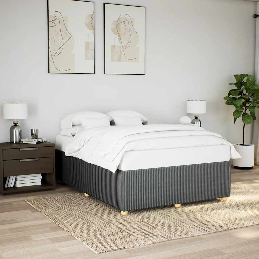 Giroletto senza Materasso Grigio Scuro 140x200 cm Tessuto