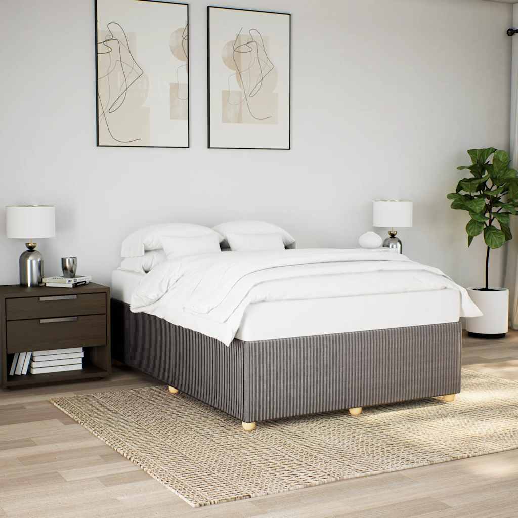 Giroletto senza Materasso Tortora 140x200 cm in Tessuto