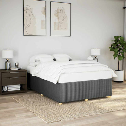 Giroletto senza Materasso Grigio Scuro 160x200 cm Tessuto