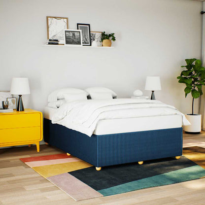 Giroletto senza Materasso Blu 160x200 cm in Tessuto