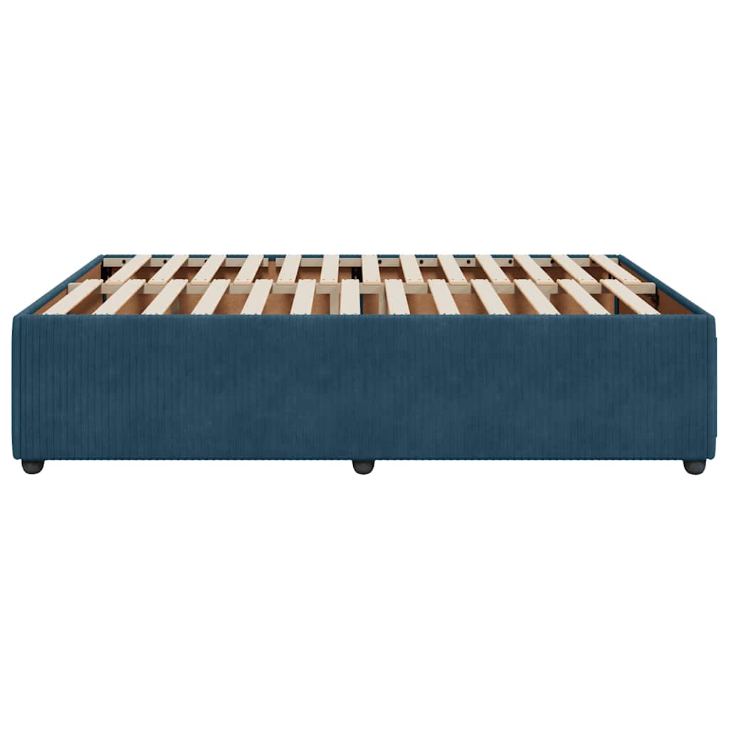 Giroletto Blu 140x190 cm in Velluto