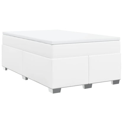 Giroletto a Molle con Materasso Bianco 120x190 cm in Similpelle