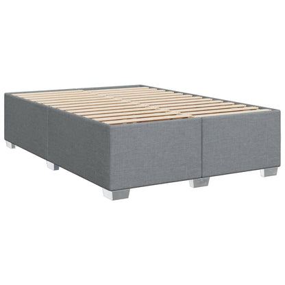 Giroletto a Molle con Materasso Grigio Chiaro 160x200cm Tessuto