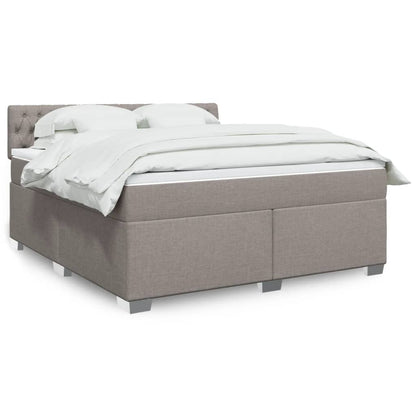 Giroletto a Molle con Materasso Tortora 180x200 cm in Tessuto