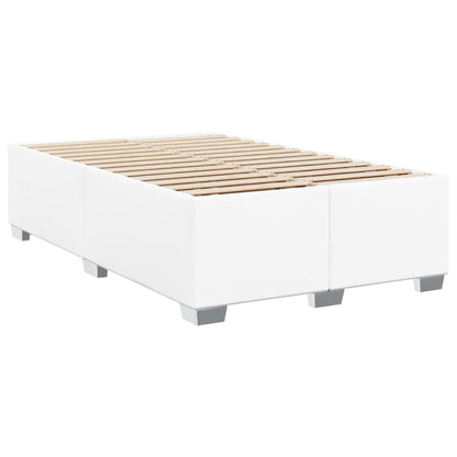 Giroletto a Molle con Materasso Bianco 120x190 cm in Similpelle