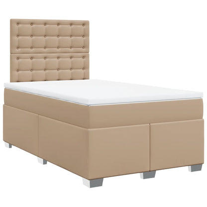 Giroletto a Molle con Materasso Cappuccino 120x190cm Similpelle