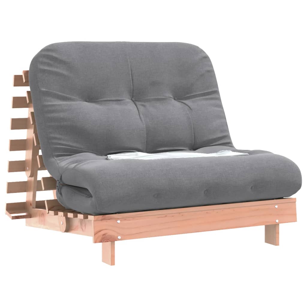 Divano Letto Futon con Materasso 100x206x11cm Massello Douglas