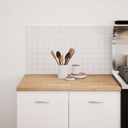 Piano di Lavoro Cucina 80x63,5x2,7 cm Legno Massello Rovere