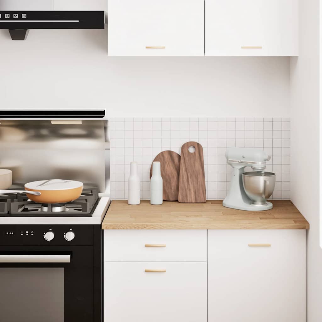 Piano di Lavoro Cucina 100x63,5x2,7 cm Legno Massello Rovere