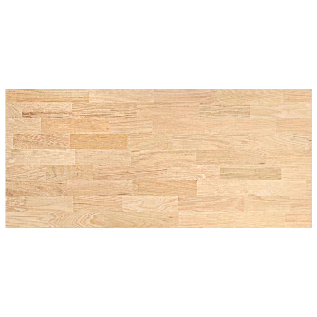 Piano di Lavoro Cucina 140x63,5x2,7 cm Legno Massello Rovere